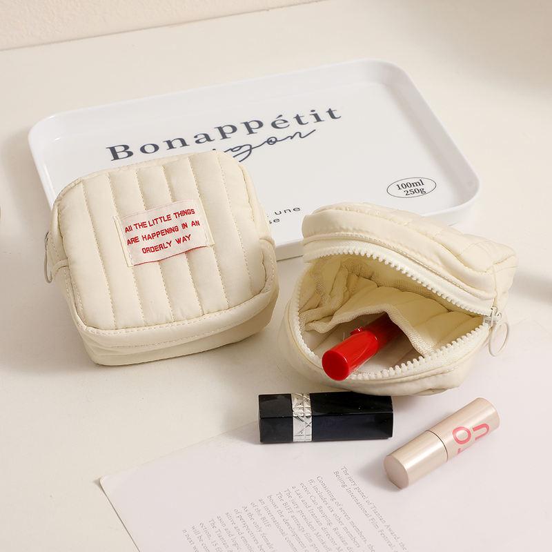 korean square small makeup bag - MRSLM