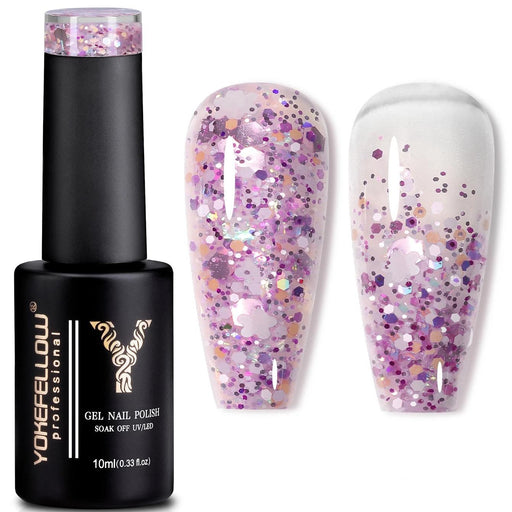 glitter sequins gel nail polish, view 6 - MRSLM