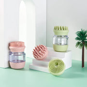 soft silicone pet bath brush, view 4 - MRSLM