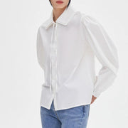 Bubble sleeve blouse for women - MRSLM