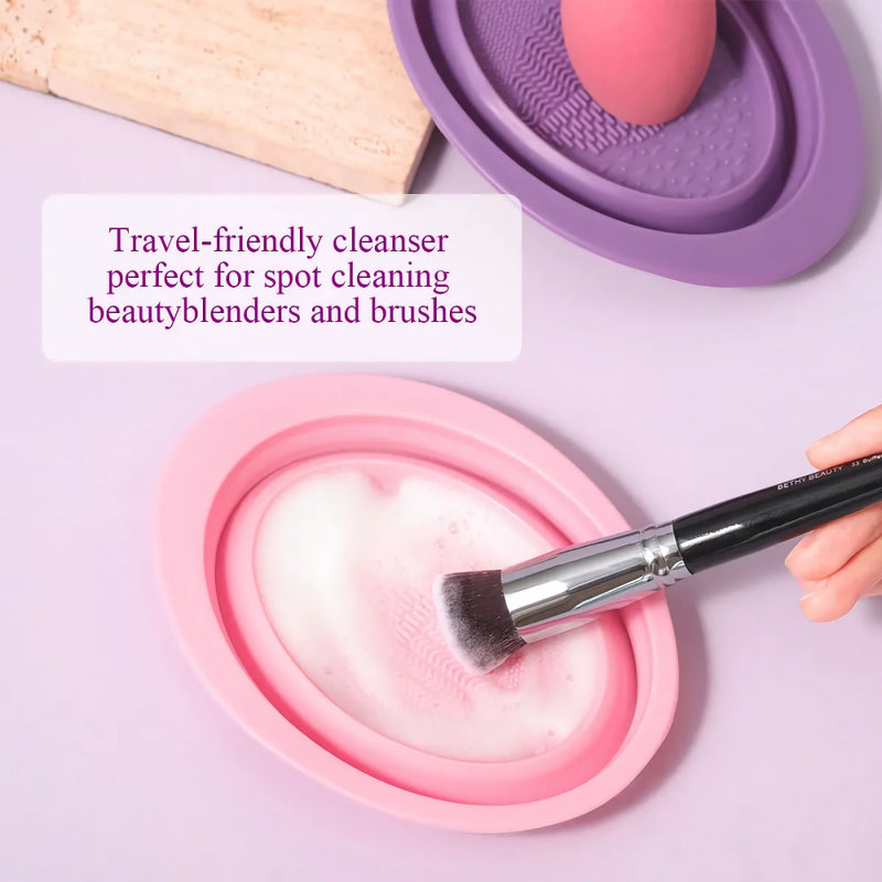 silicone makeup brush cleaner bowl, view 7 - MRSLM