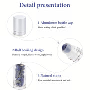 gemstone essential oil roller bottles, view 4 - MRSLM