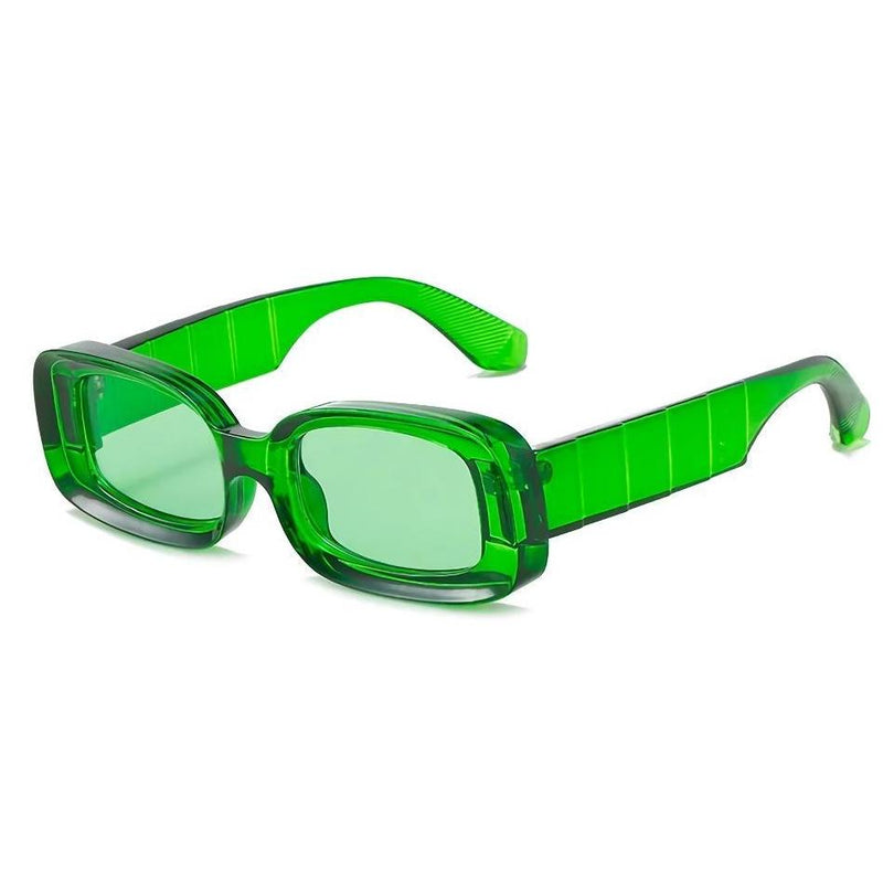 Clear plastic retro sunglasses, view 6 - MRSLM