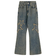 high-waisted slightly flared jeans, view 3 - MRSLM