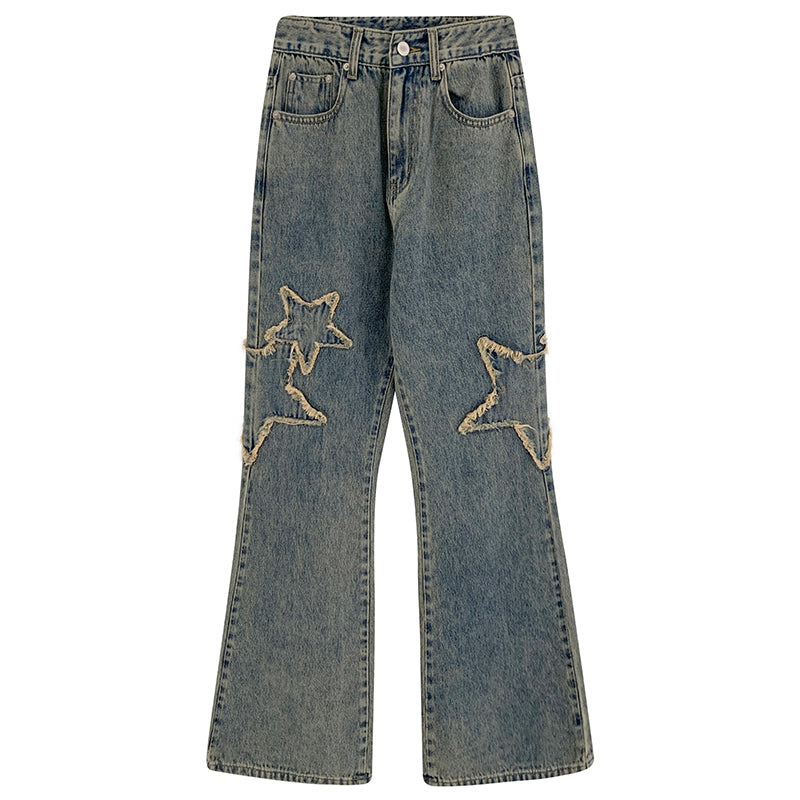 high-waisted slightly flared jeans, view 3 - MRSLM