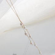 pearl shell tassel sweater chain necklace, view 5 - MRSLM