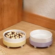 ceramic cat and dog bowl, view 6 - MRSLM
