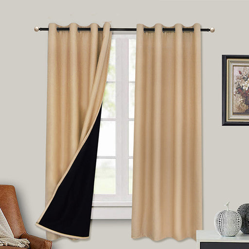 full blackout curtain with black lining - MRSLM