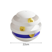 3-layer cat tumbler toy with balls, view 3 - MRSLM