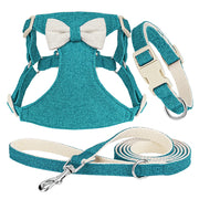 quick release dog collar harness and leash set, view 3 - MRSLM