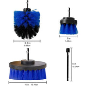 4-piece electric drill brush set with extension pole, view 7 - MRSLM