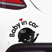 baby on board cartoon car sticker, view 10 - MRSLM