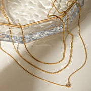 three layer Y shaped necklace, view 6 - MRSLM