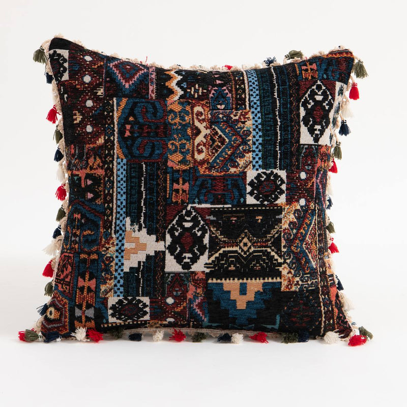 moroccan boho tassel cushion covers, view 12 - MRSLM