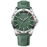 men's sport leather strap watch, view 2 - MRSLM