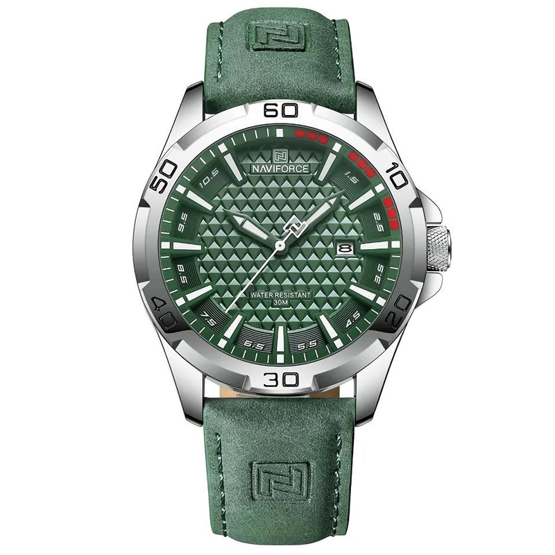 men's sport leather strap watch, view 2 - MRSLM