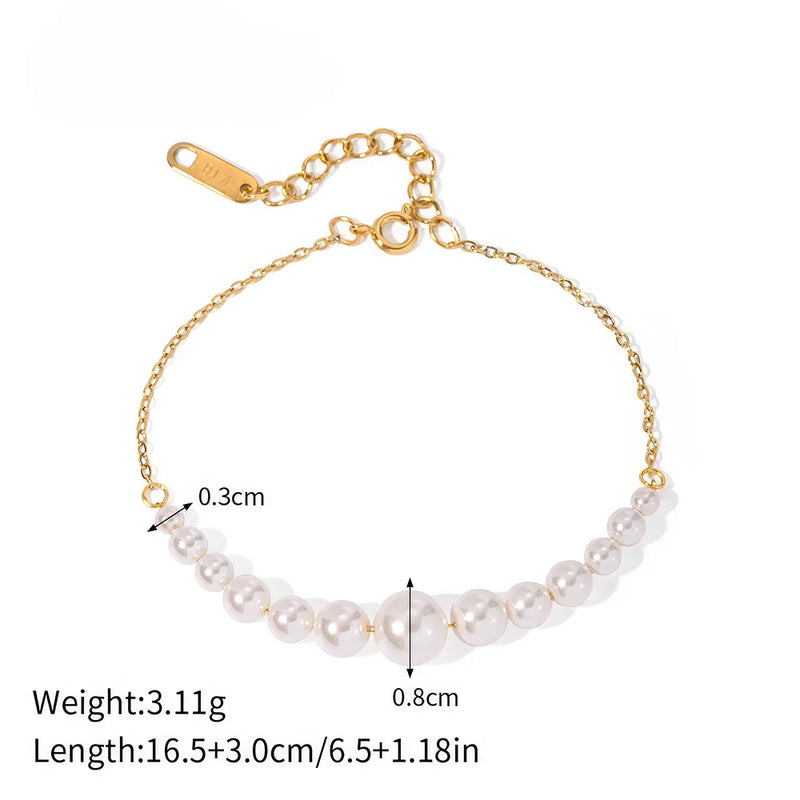 pearl spacer necklace or bracelet, view 3 - MRSLM
