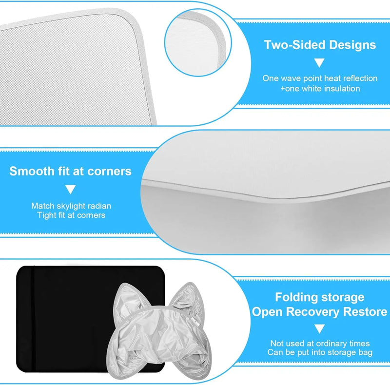 roof sunshade for Tesla Model 3, view 5 - MRSLM