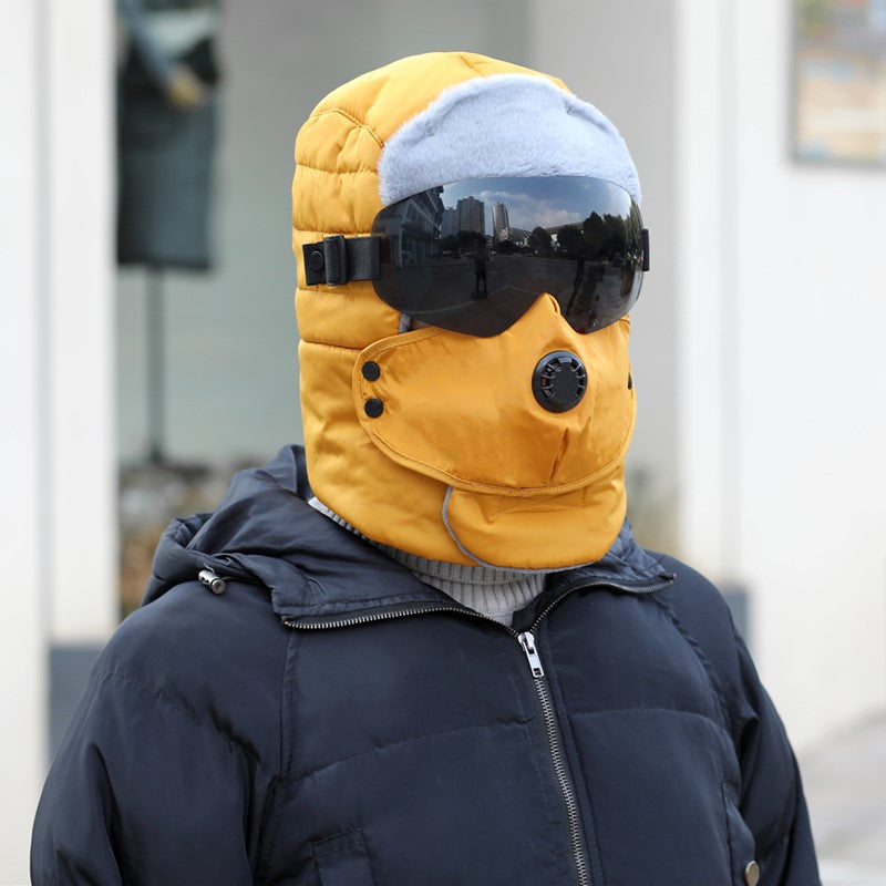 Men's Plush-Lined Trapper Hat with Ear Flaps