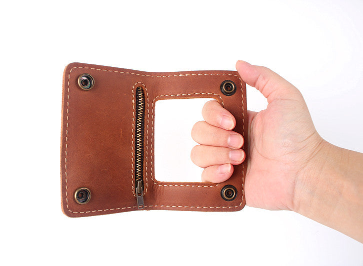 cowhide money clip wallet, view 5 - MRSLM