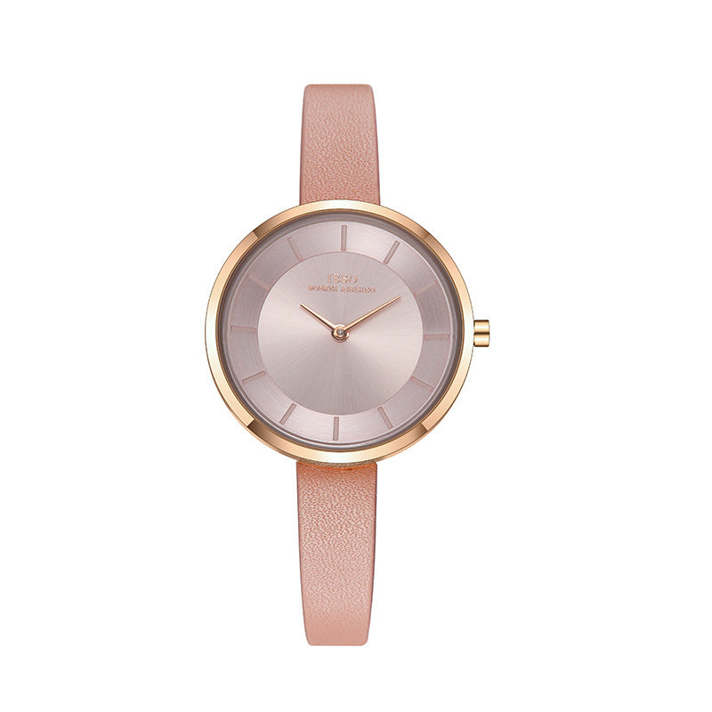 women's leather strap watch, view 3 - MRSLM