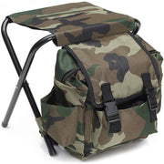 folding camping fishing chair with backpack, view 2 - MRSLM