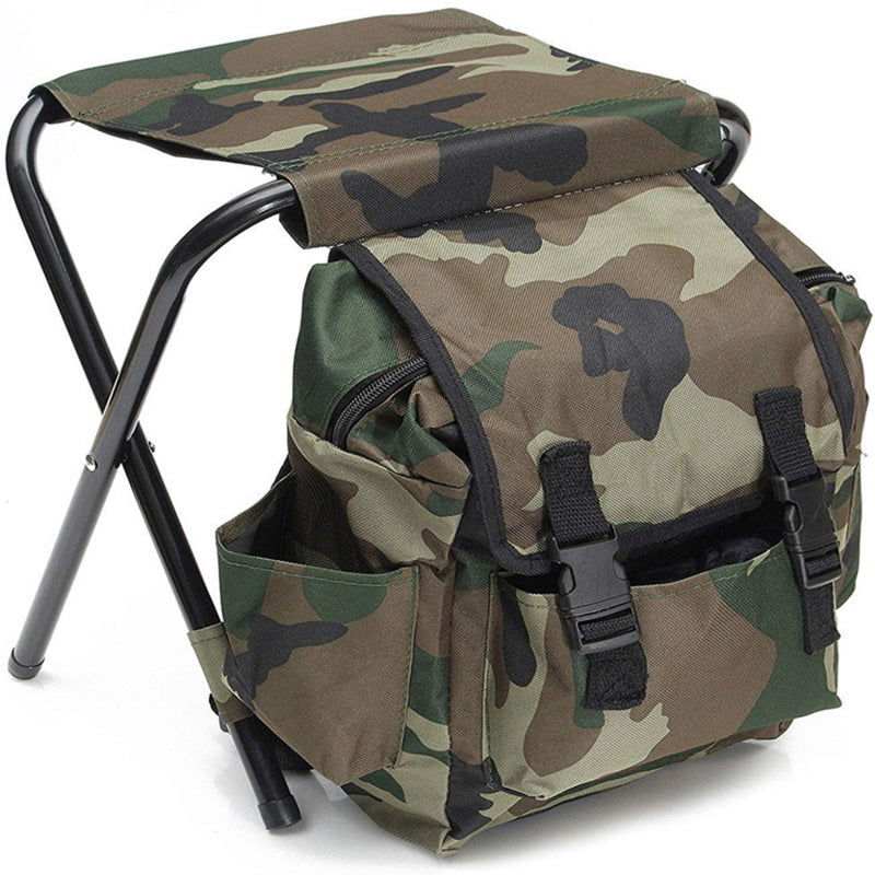 folding camping fishing chair with backpack, view 2 - MRSLM