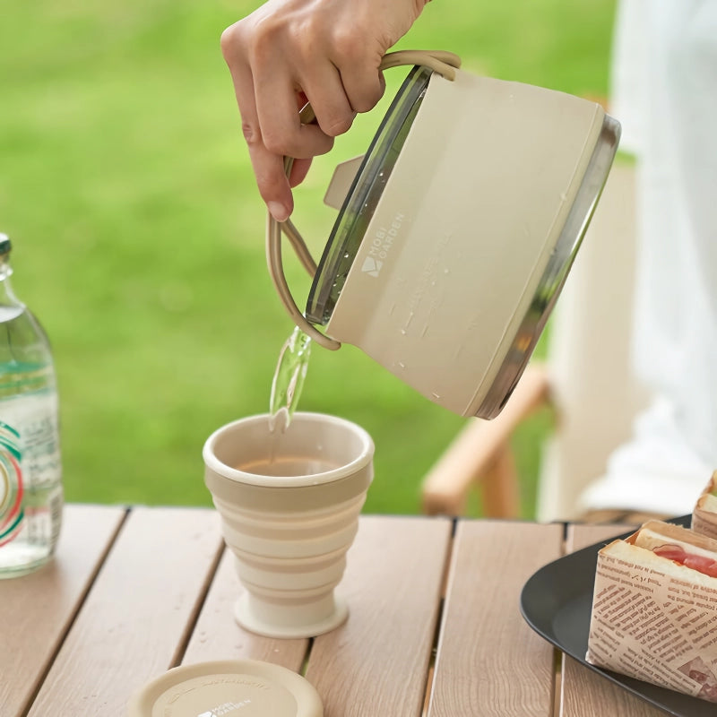 portable folding kettle and cup set, view 6 - MRSLM