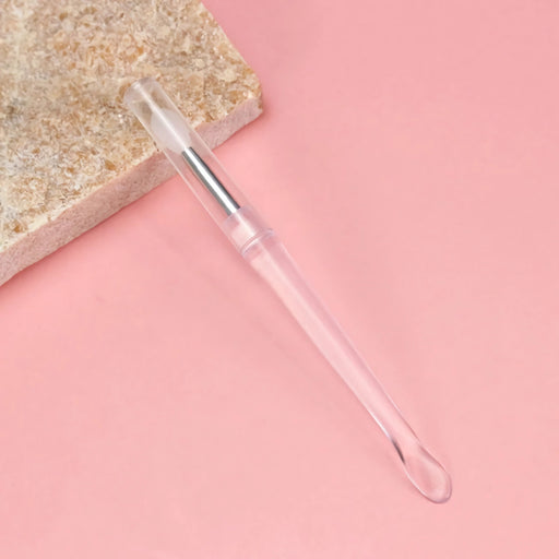 soft silicone eyeshadow and lip applicator brush, view 2 - MRSLM