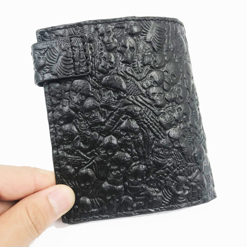 retro demon pattern men's wallet, view 8 - MRSLM