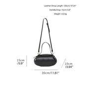 Round vegan leather handbag, view 12 - MRSLM