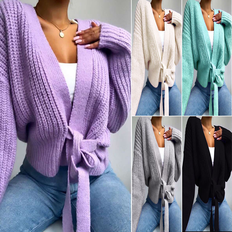 knitted hollow cardigan sweater women - MRSLM