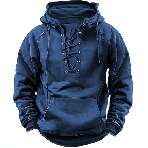 Men's retro hooded long-sleeved top - MRSLM