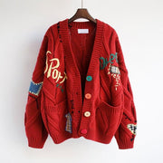 women's cardigan sweater, view 4 - MRSLM