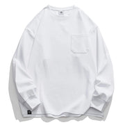 solid color long sleeve sweatshirt, view 5 - MRSLM