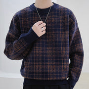 men's knitted plaid sweater, view 7 - MRSLM