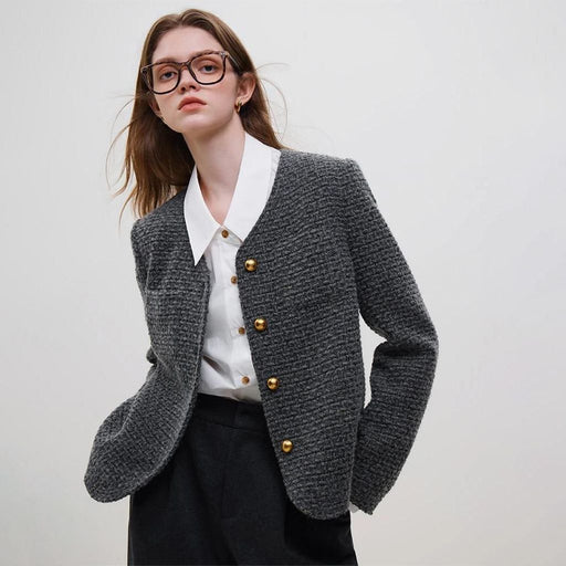 Elegant winter tweed jacket - MRSLM