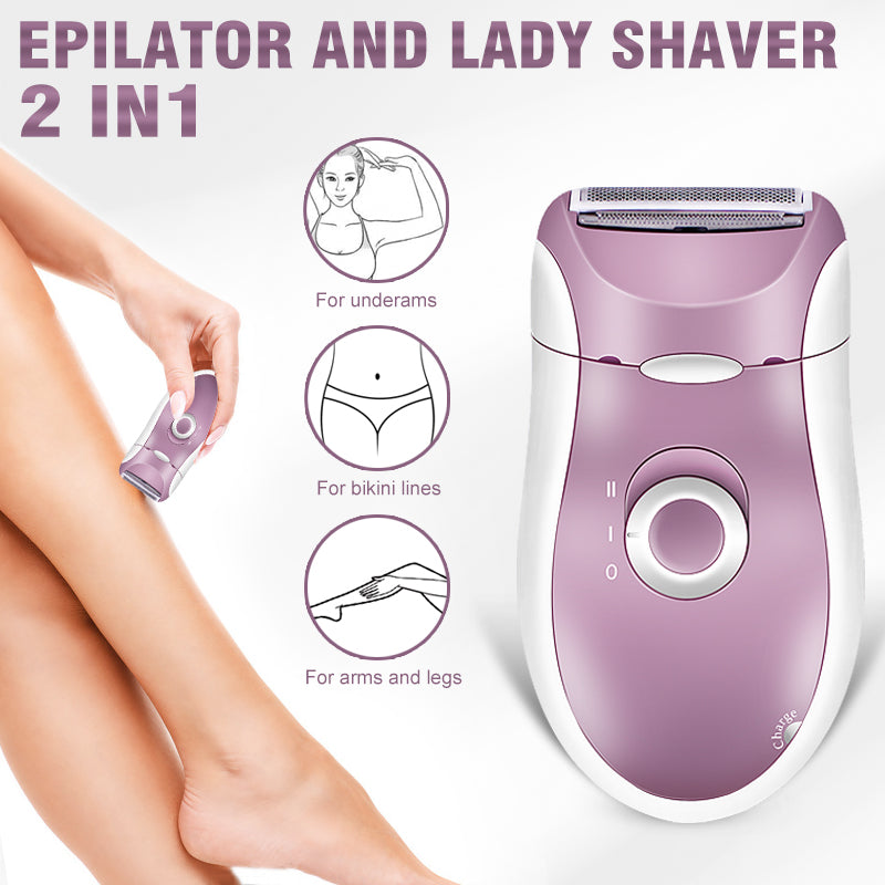 USB rechargeable female epilator, view 3 - MRSLM