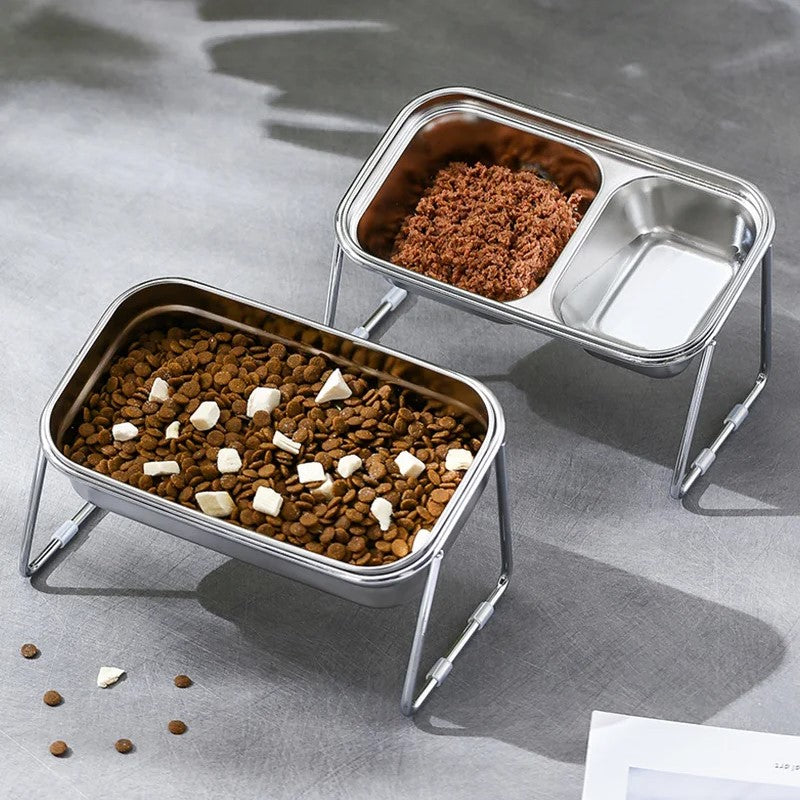 non-slip stainless steel cat bowl, view 4 - MRSLM