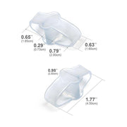 soft elastic silicone toe separator, view 2 - MRSLM