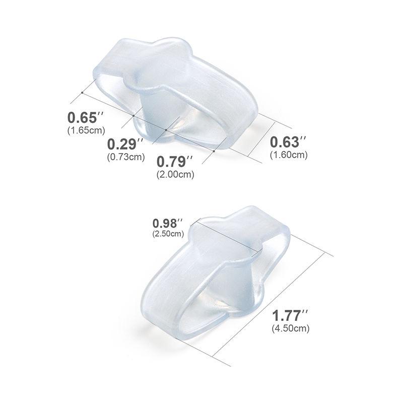 soft elastic silicone toe separator, view 2 - MRSLM