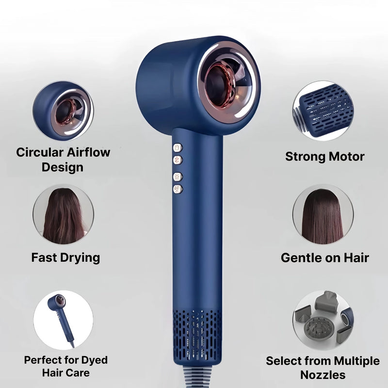 leafless hair dryer with negative ion, view 10 - MRSLM