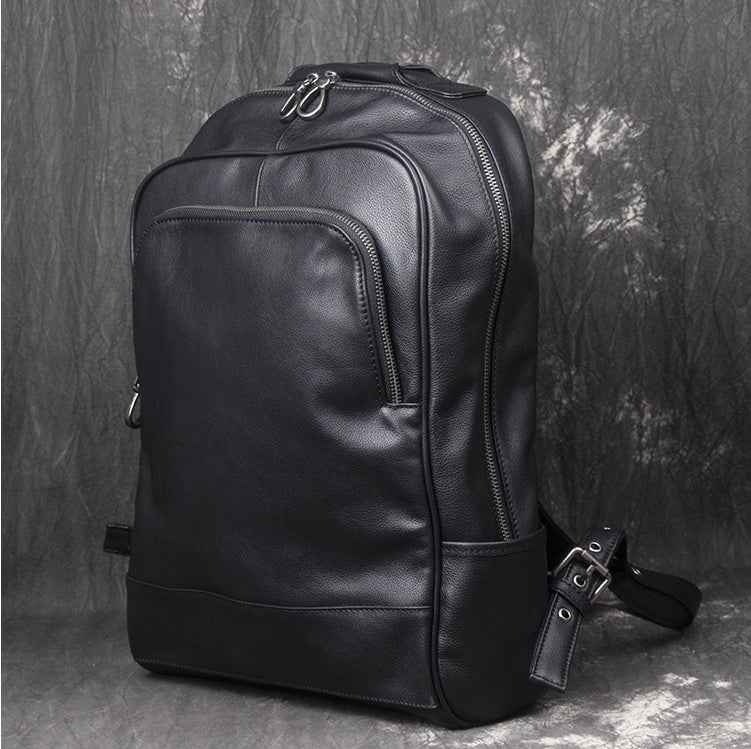Men's leather backpack, view 2 - MRSLM