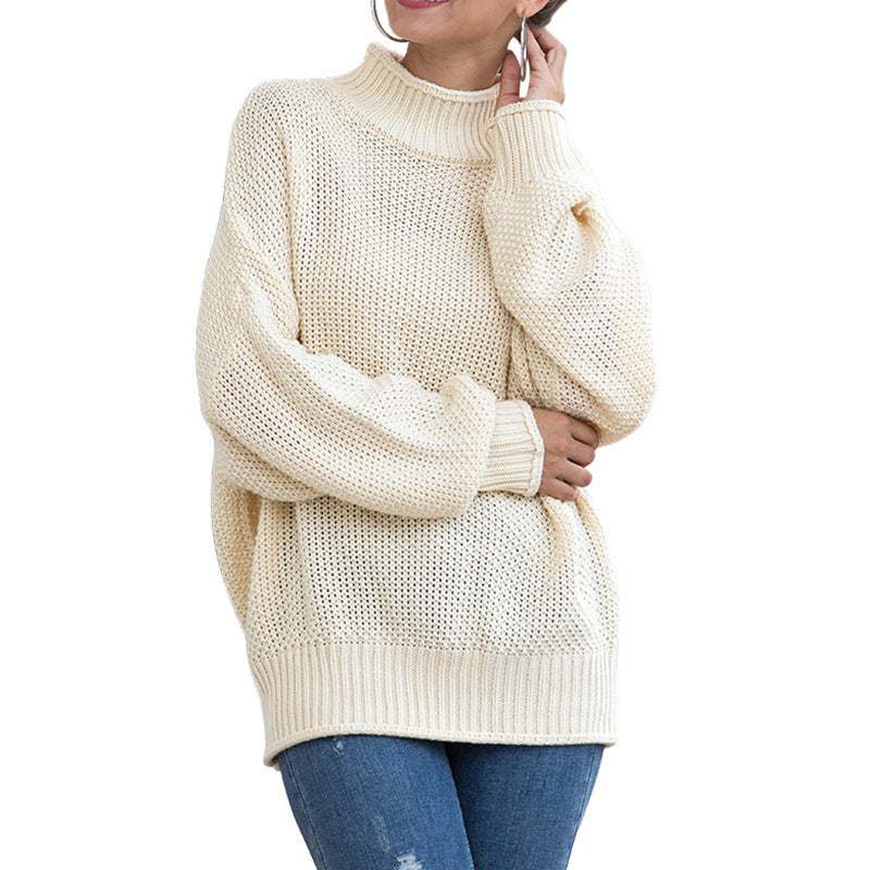turtleneck knitted sweater women, view 15 - MRSLM