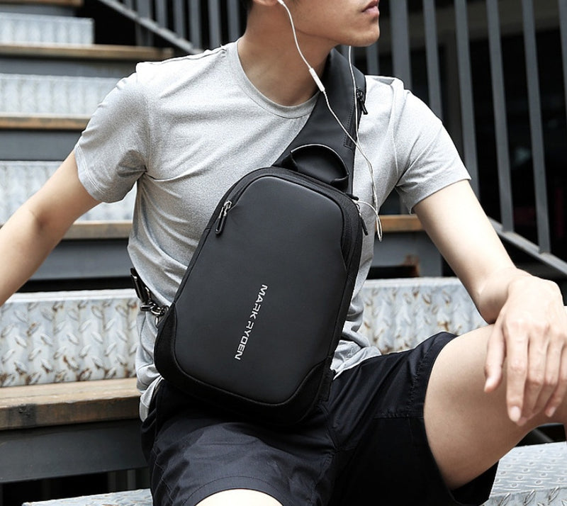 men's oxford chest bag, view 8 - MRSLM