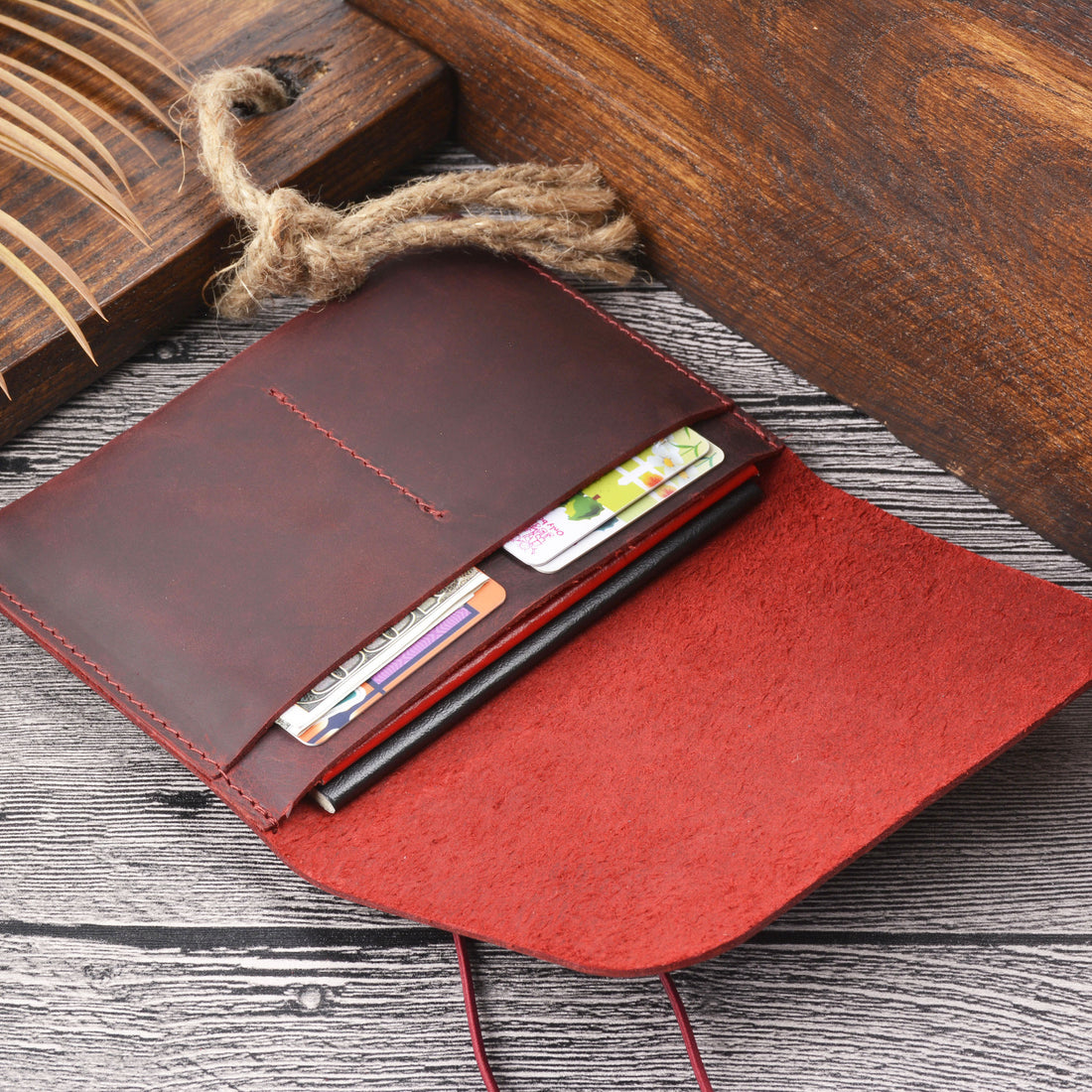Leather Passport and ID Card Holder