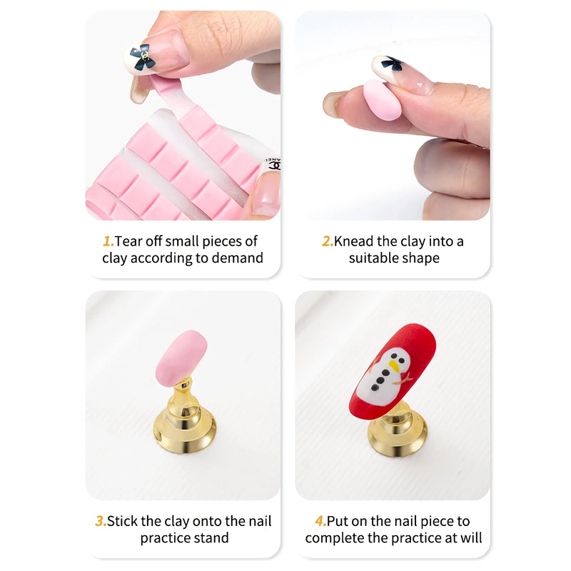 acrylic nail display holder, view 8 - MRSLM