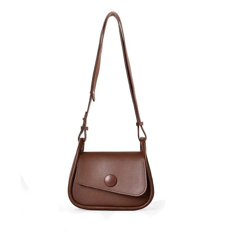elegant square PU leather crossbody bag, view 2 - MRSLM