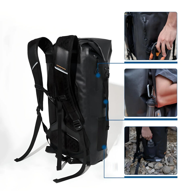 waterproof 28l backpack, view 4 - MRSLM