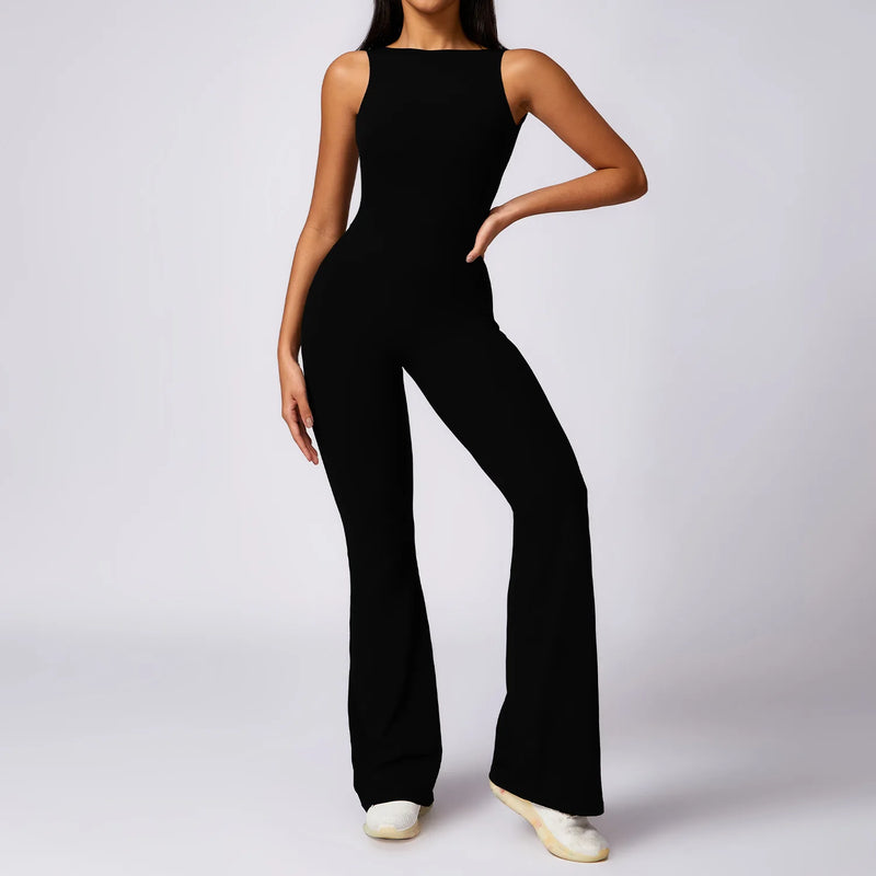 women's compression yoga jumpsuit, view 5 - MRSLM